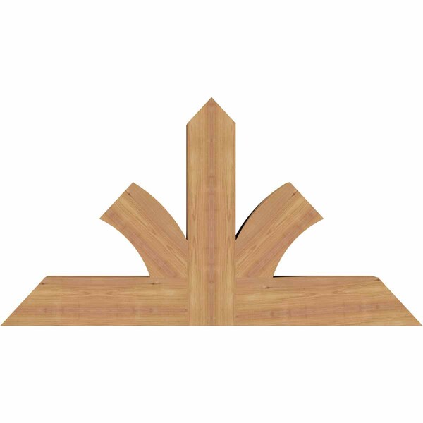 Ekena Millwork Richland Timber Gable Bracket, Western Red Cedar, 48"W x 26"H x 5 1/2"D x 5 1/2"F, 13/12 Pitch GBW048X26X0606RIC00SWR - main